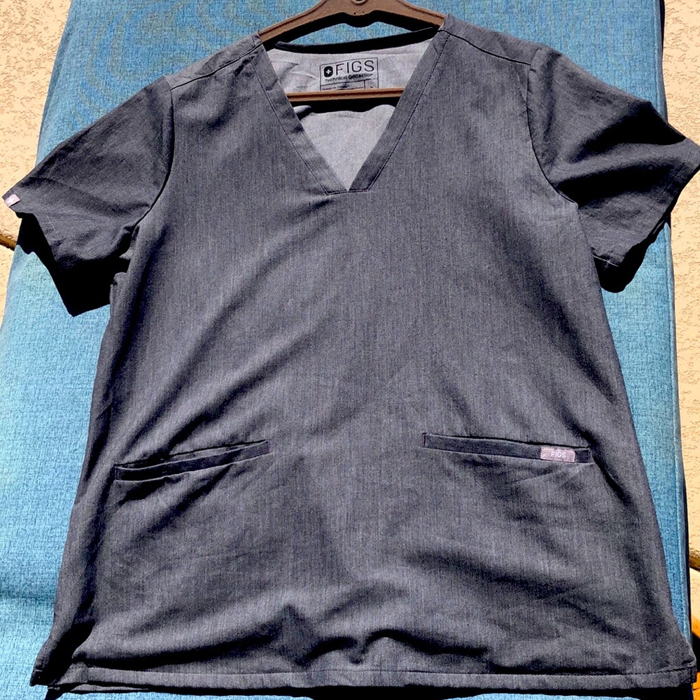FIGS GRAPHITE GREY SCRUB SET SIZE LARGE